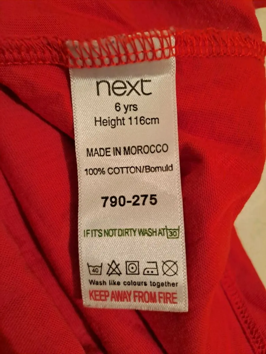 Next red polka shirt 6 y - Image 3