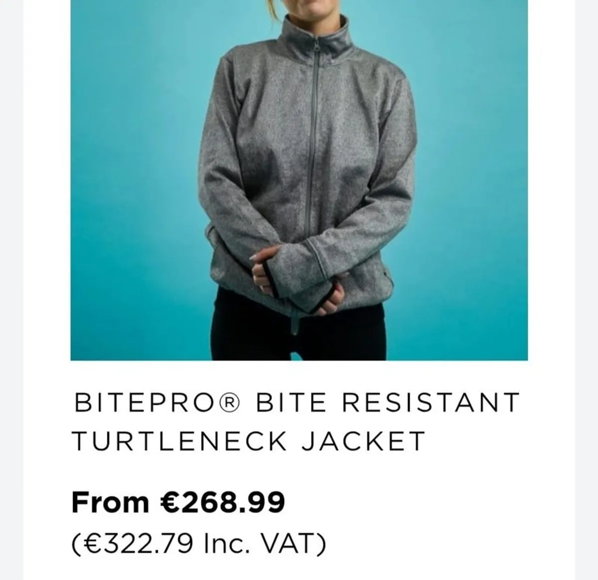 Bitepro Bite Resistant Turtleneck Jacket - Image 1