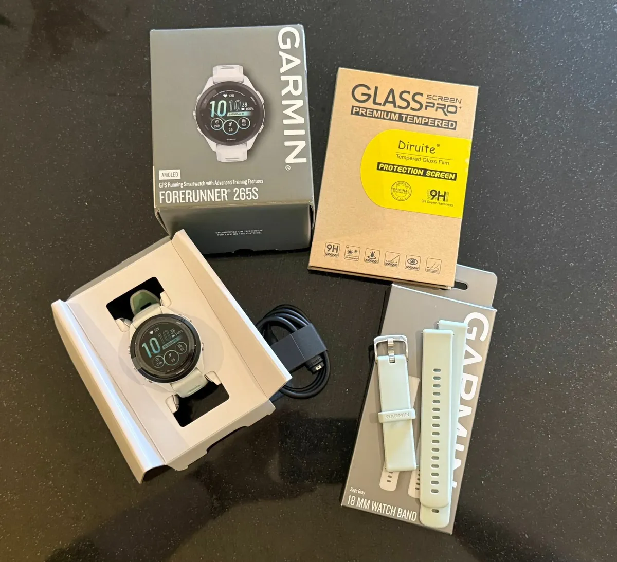 Garmin Forerunner 265S (Whitestone/Neo Tropic) - Image 1