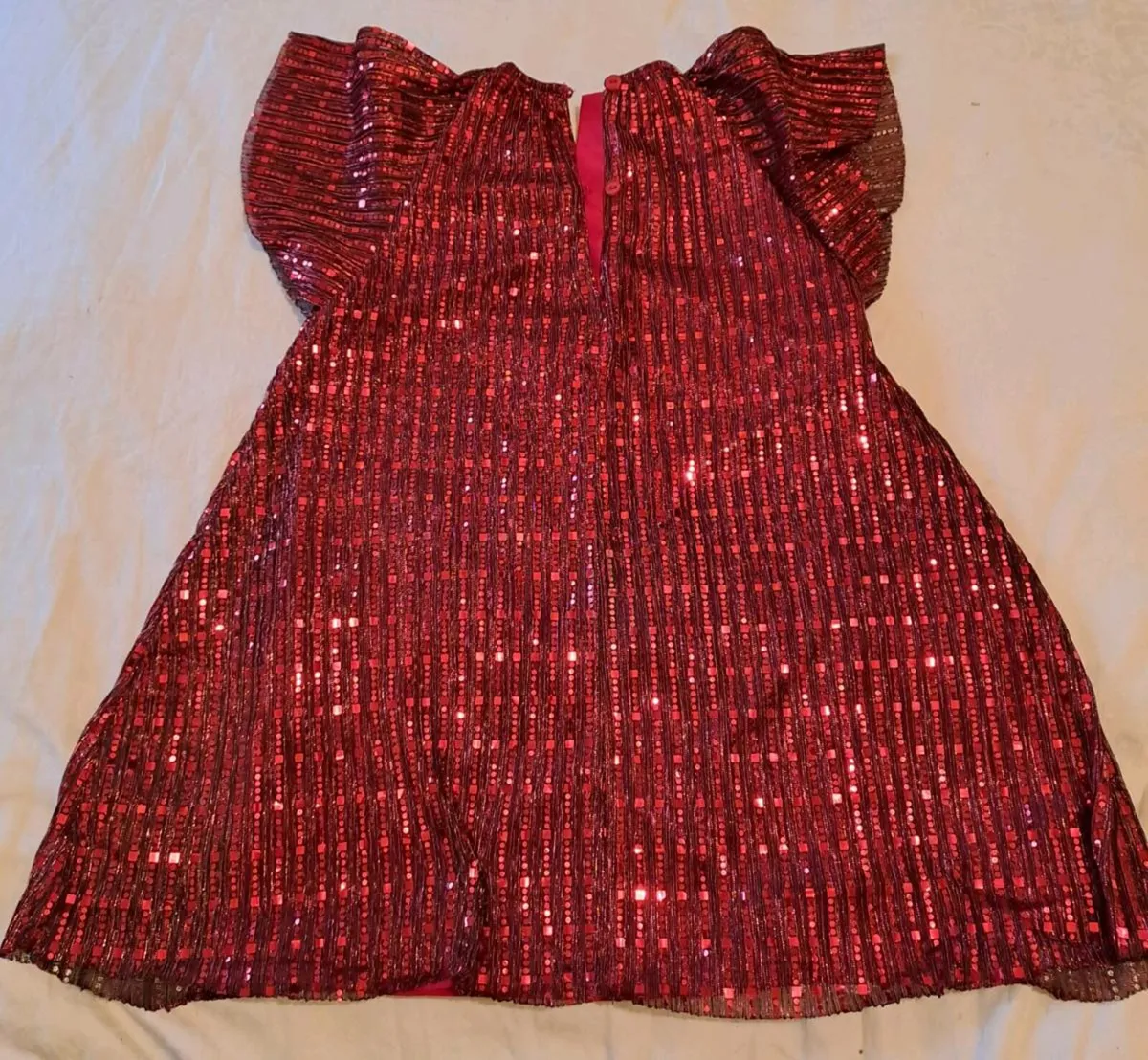 Next sparkly red dress 3 - 4 y - Image 2