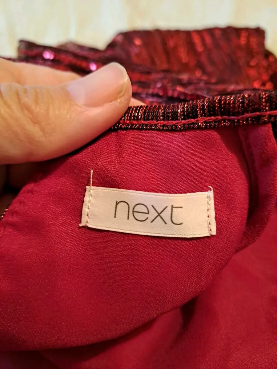 Next sparkly red dress 3 - 4 y - Image 3