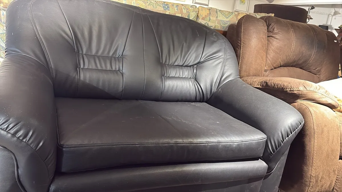 Couch bed leather