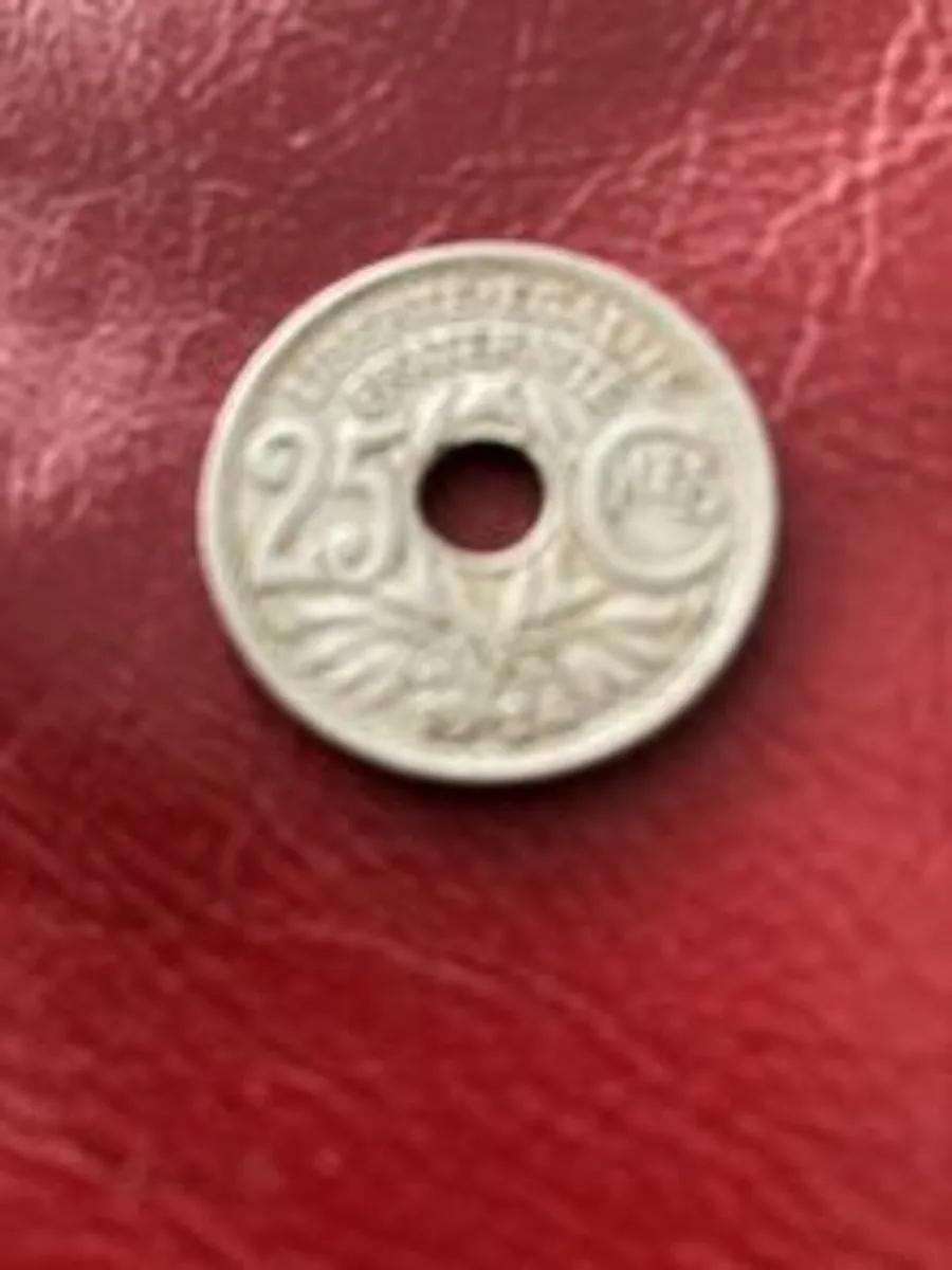 1924 French coin 25 Centimes