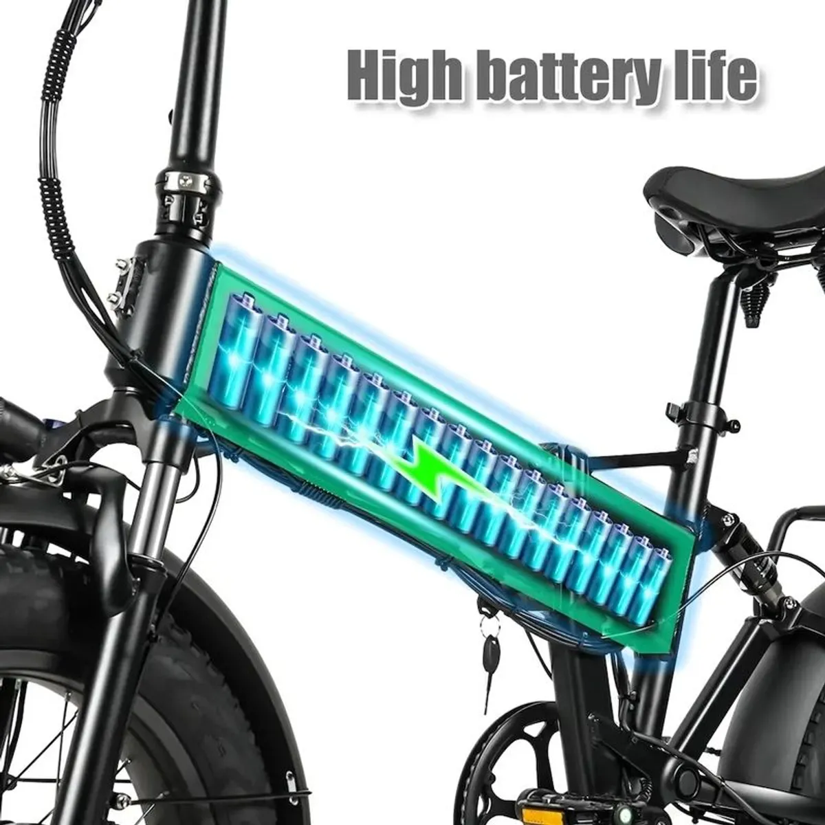 Electric Bike Dual Motor Foldable Fat Tire Electric Bike | CMACEWHEEL RX20 MAX 18A 20A h - Image 4