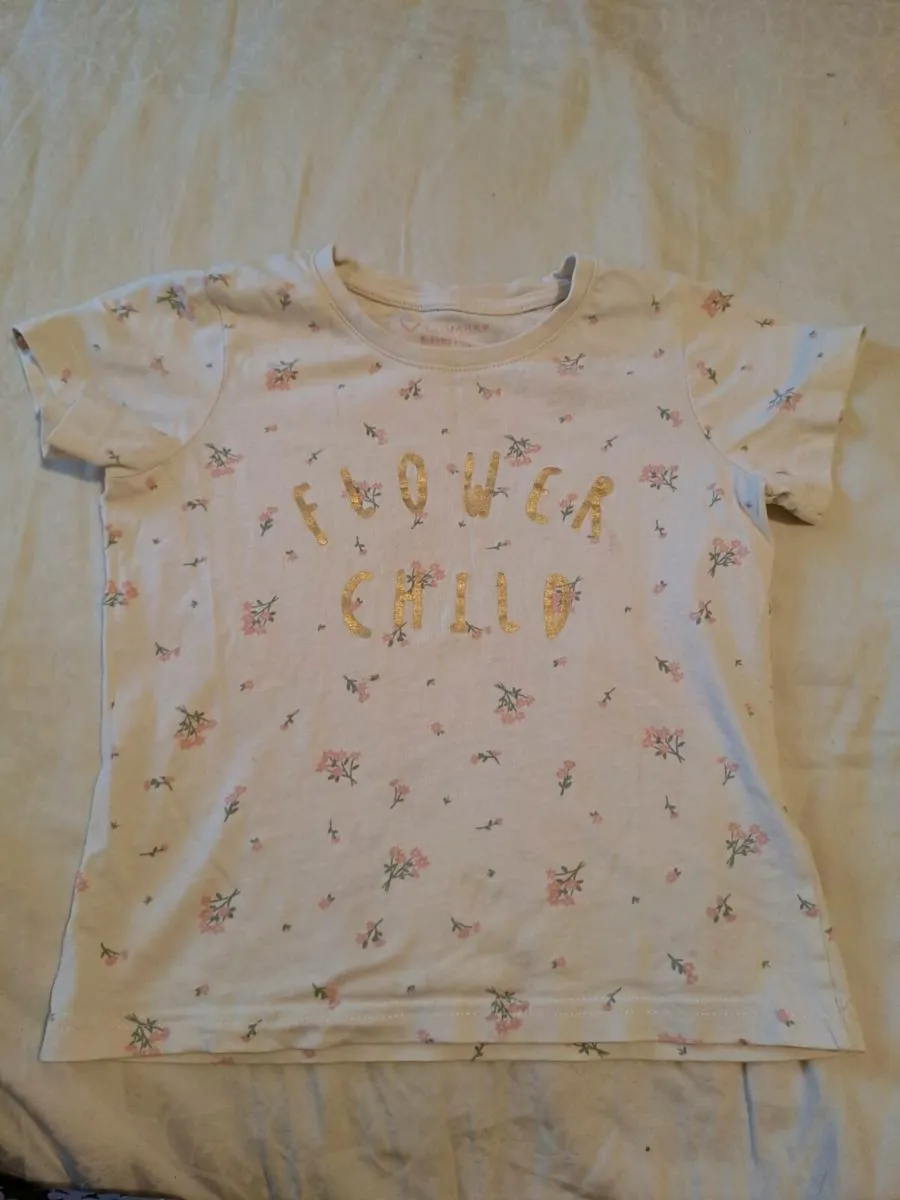 Primary Flower Child tee shirt 6 - 7 y - Image 1