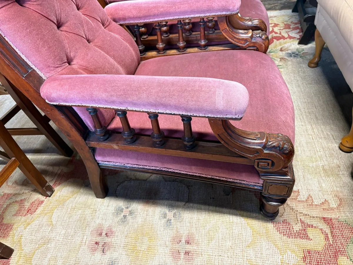 Pair of arm side chairs - Image 2