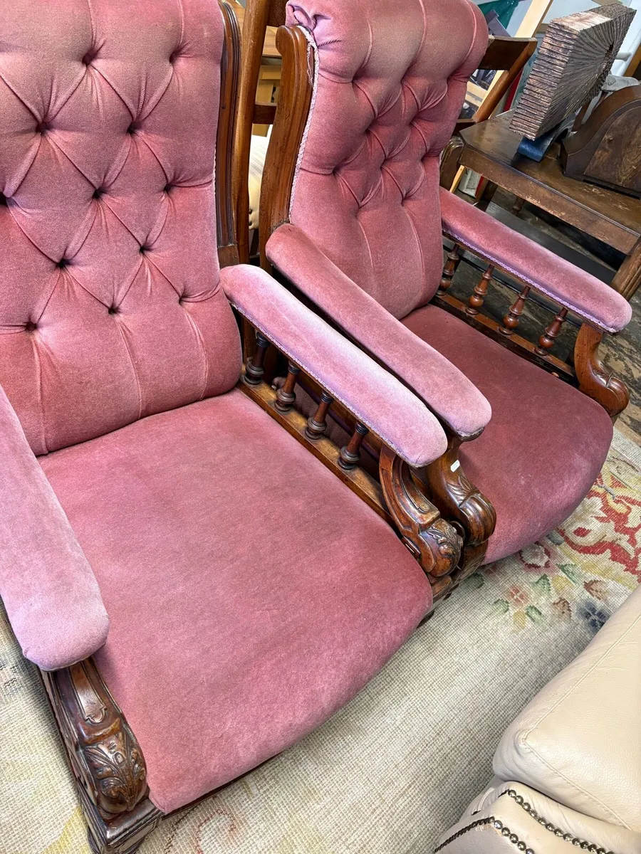 Pair of arm side chairs - Image 3