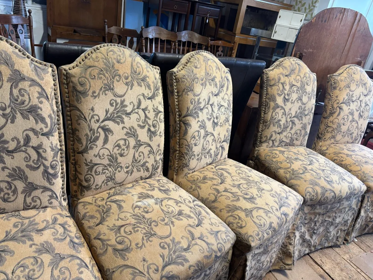 Set of six high back living room chairs - Image 4