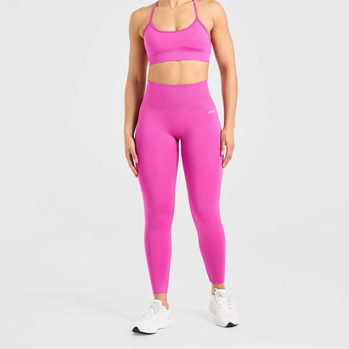 AYBL Pink Magenta Empower Seamless Leggings Size M - Image 3