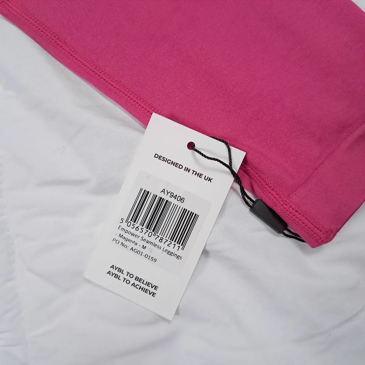 AYBL Pink Magenta Empower Seamless Leggings Size M - Image 4