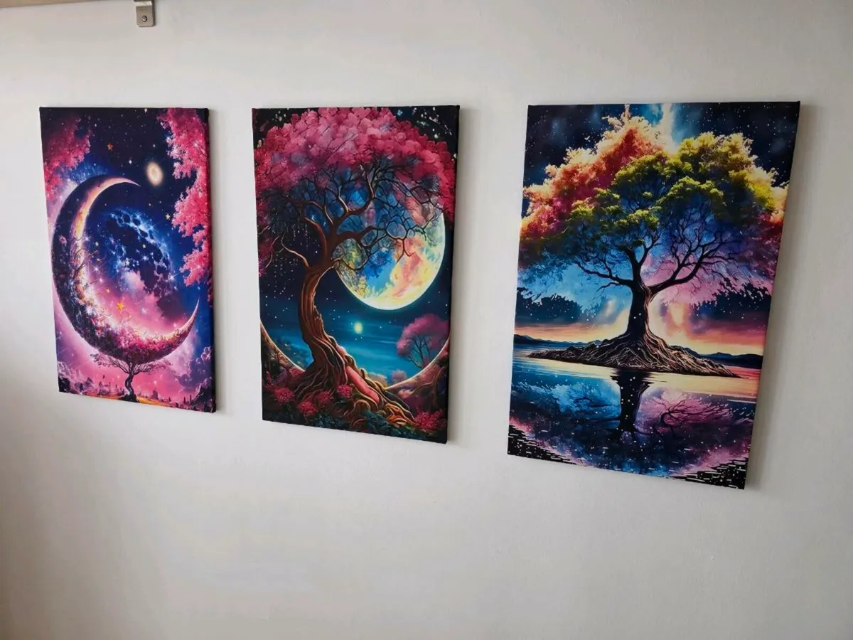 3 canvas 35cmx55cm each - Image 4