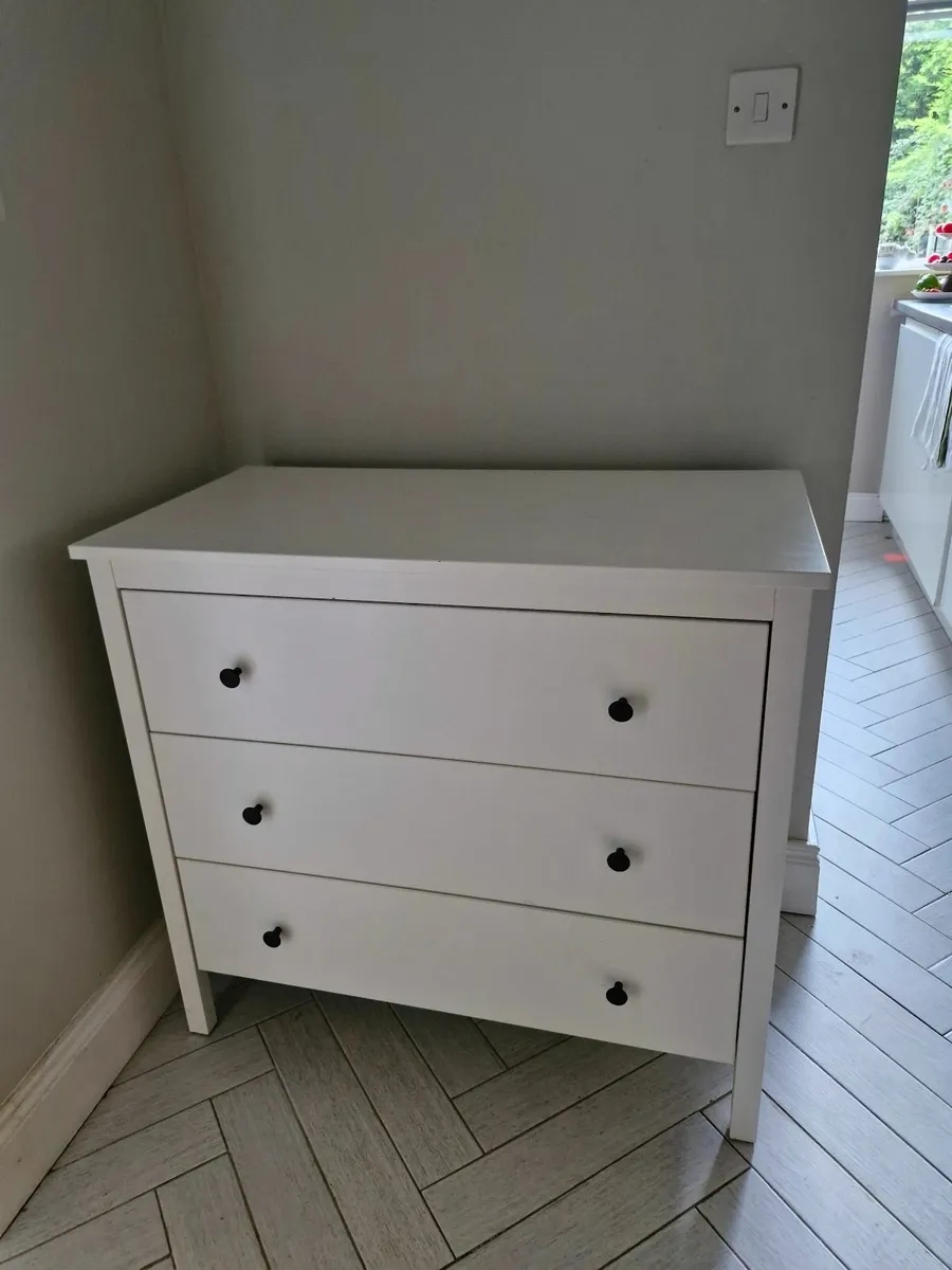 Chest of 3 drawers white - Image 2