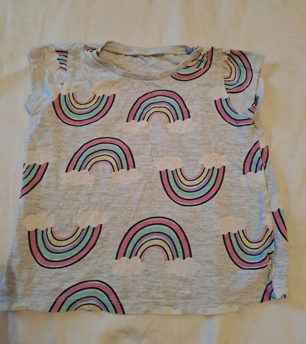Rainbow tee shirt George 3 - 4 y - Image 1