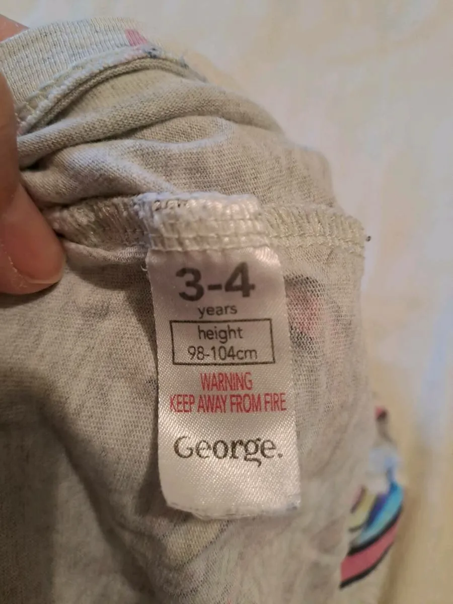 Rainbow tee shirt George 3 - 4 y - Image 3