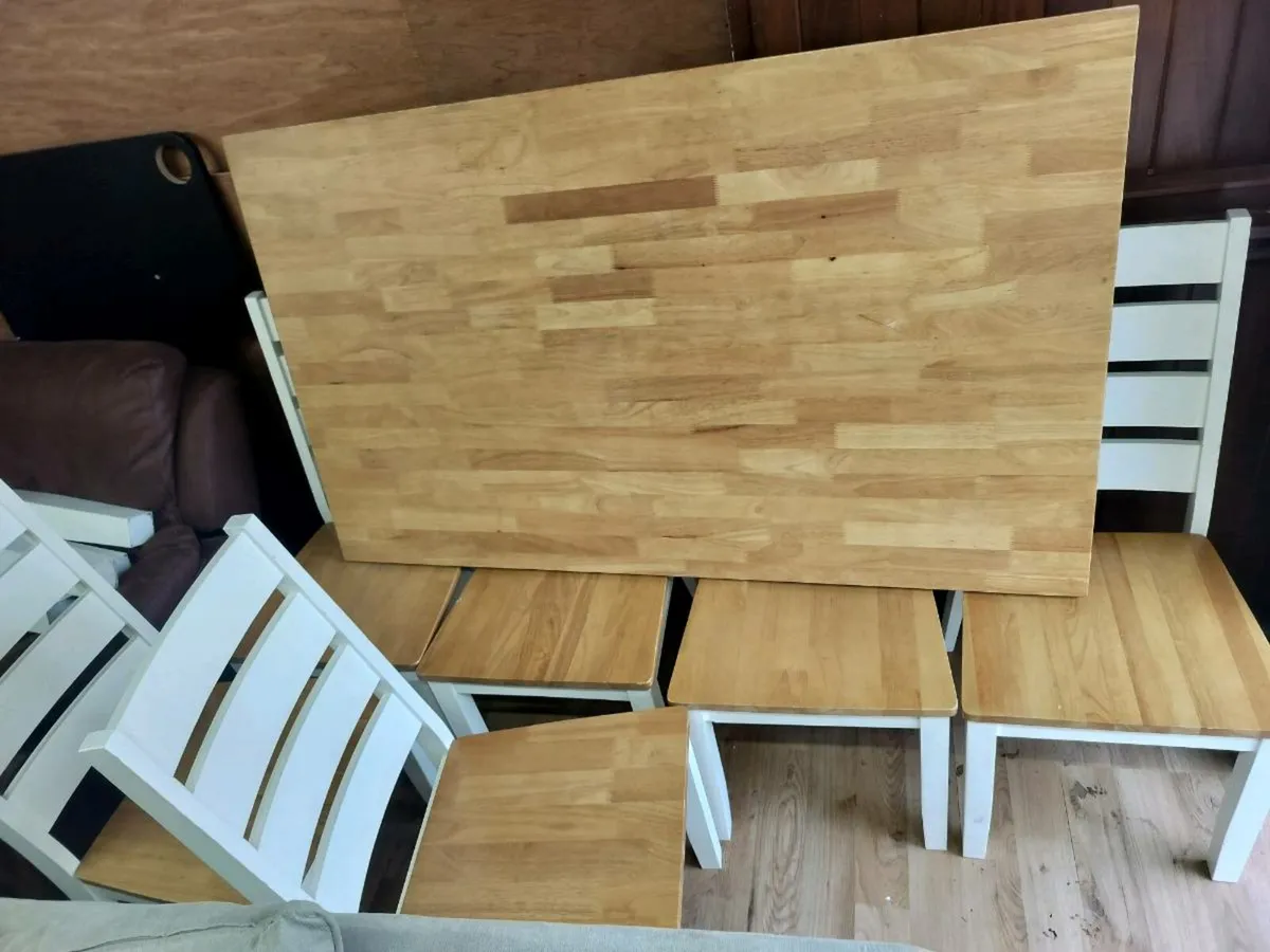 Dining table + 6 chairs - Image 2