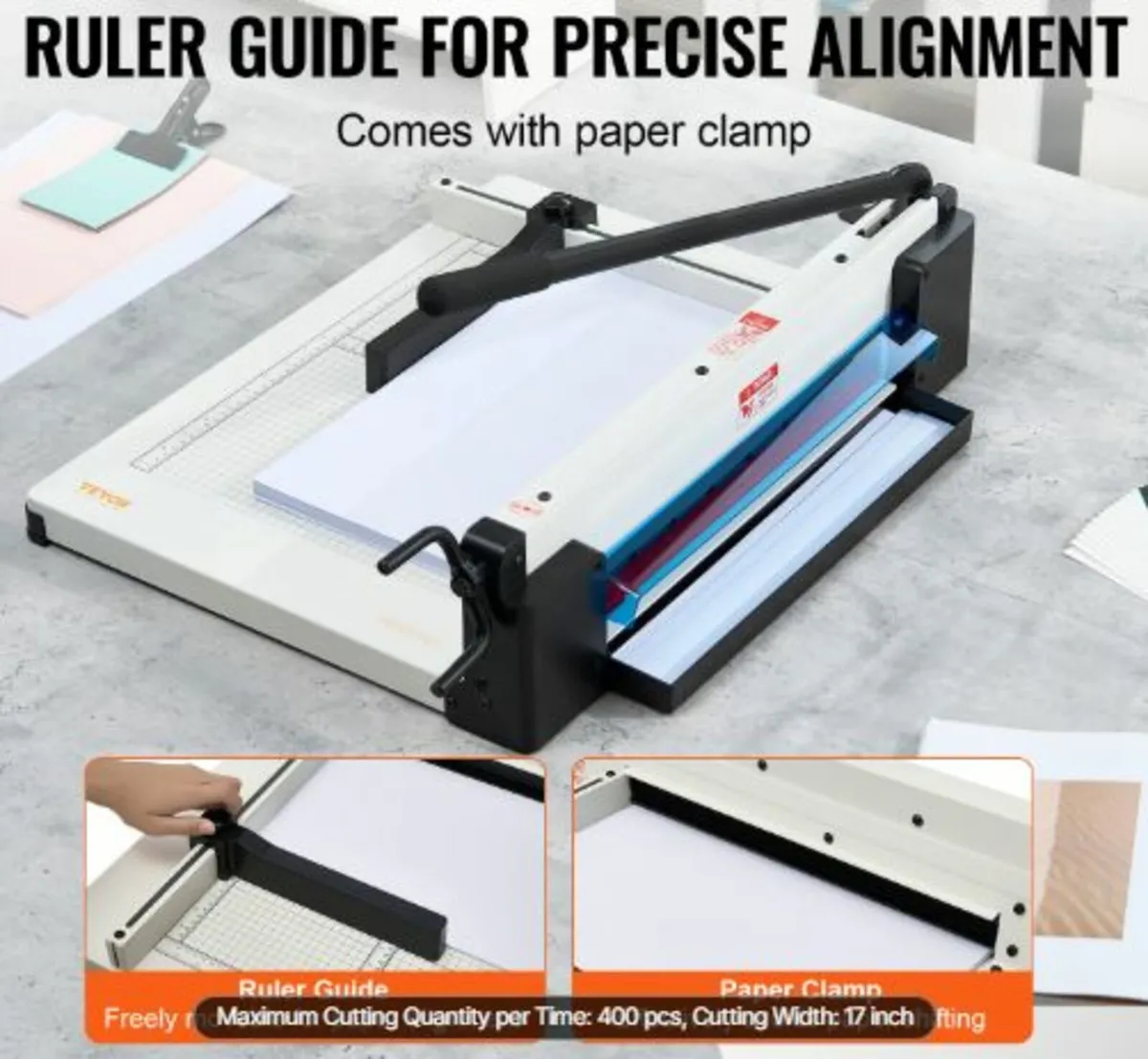 Paper Cutter 43.2cmA3 Guillotine Paper Trimmer 400 - Image 2