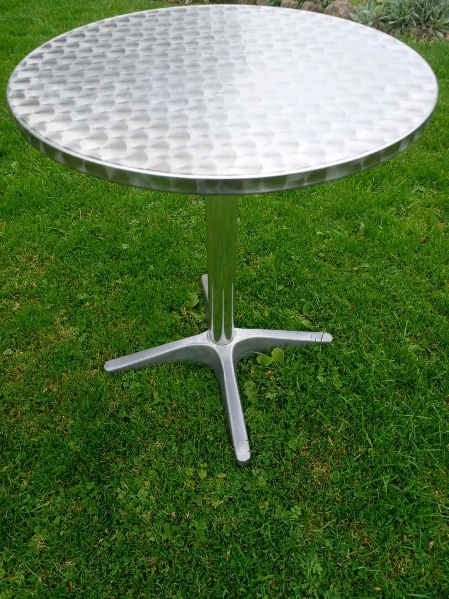 All weather s/s  tables - 19 available - Image 1