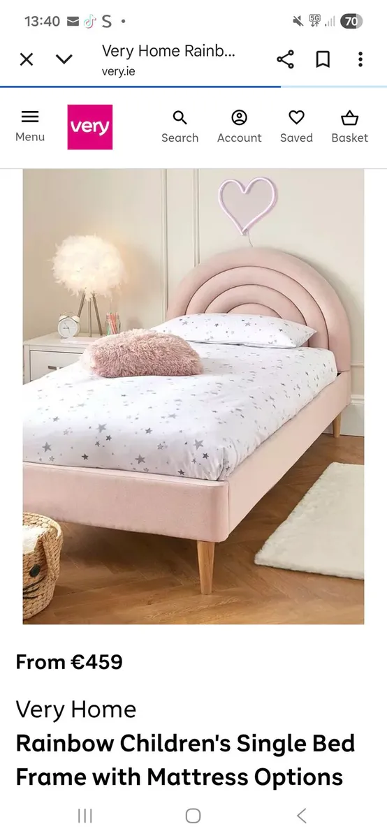 Single rainbow bed - Image 1