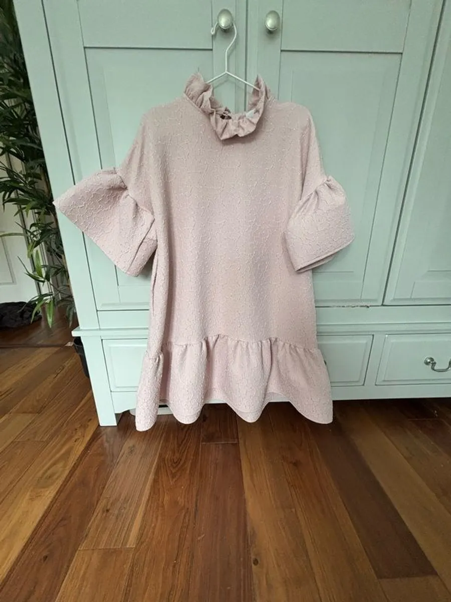 stunning pale pink mini dress - Image 1