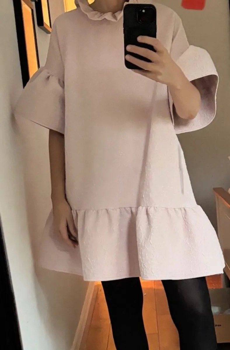 stunning pale pink mini dress - Image 4