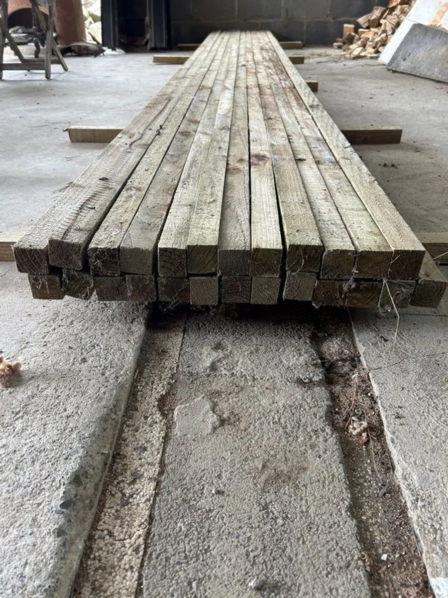 Treated Rough White Deal Timber - Image 2