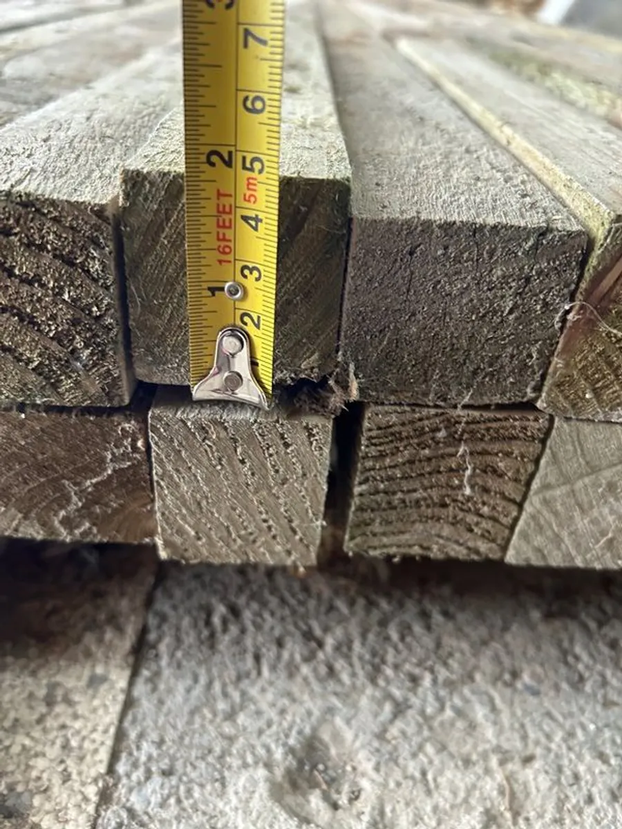 Treated Rough White Deal Timber - Image 4