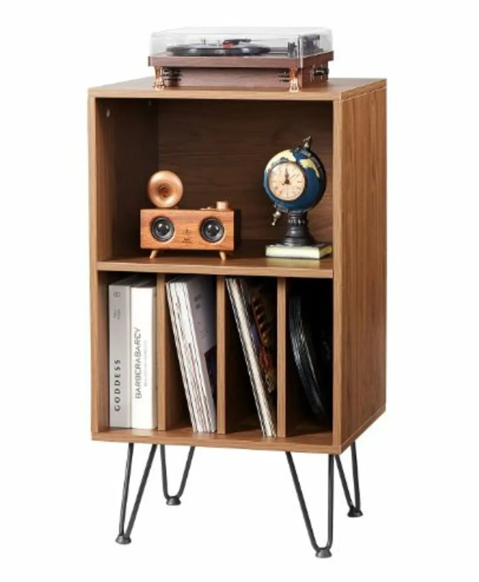 Record Player Stand, 3 Tiers Turntable Stand - Image 1