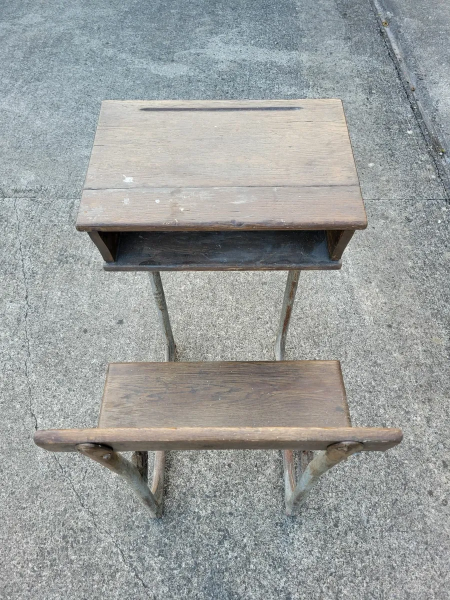 Vintage school desks - Image 1