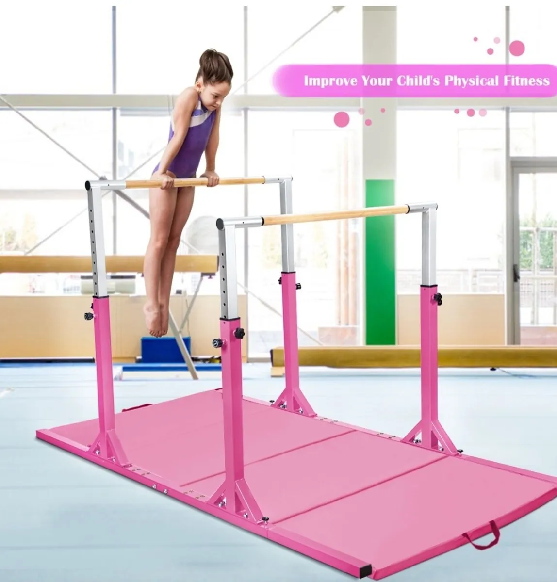 Gymnastics bars Double set heavy duty - Image 1