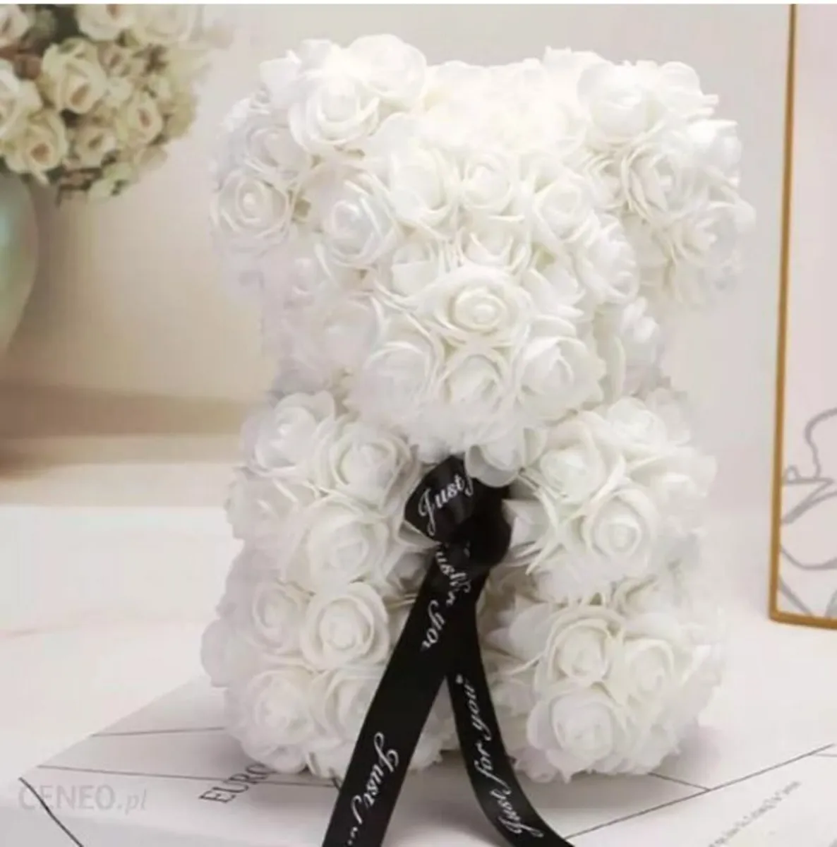 Rose bear 25 cm free packaging - Image 3