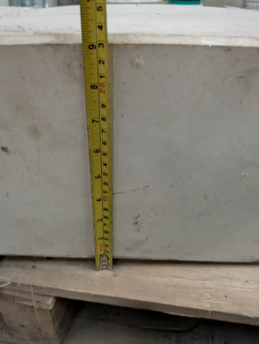 Modern Limestone Fireplace Surround - Image 2