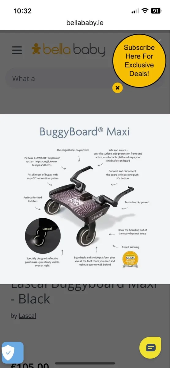 Lascal buggy board maxi - Image 4