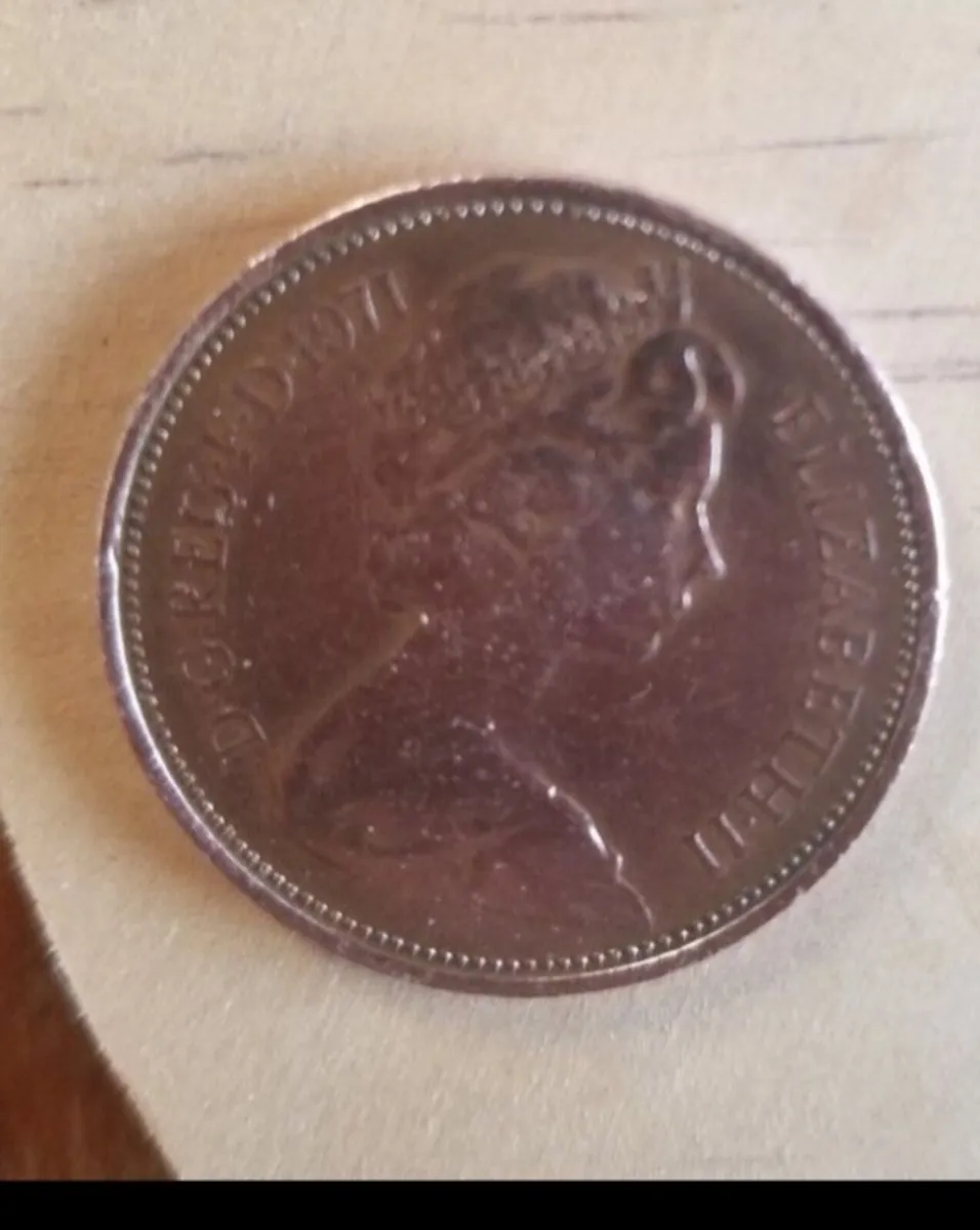 Old coin 1971 new pence - Image 2