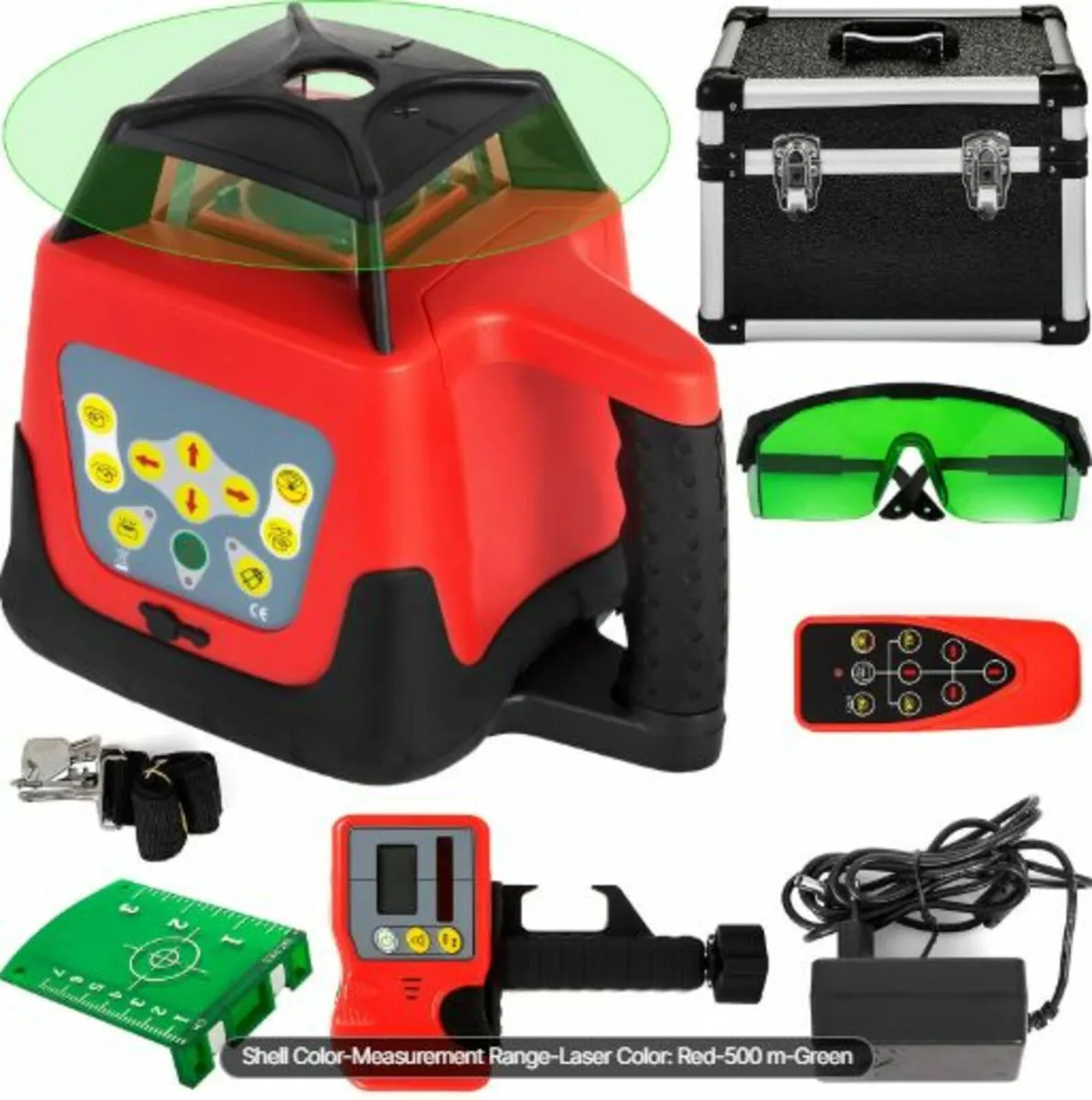 Laser Level Green Beam Self Rotating Leveling Kit - Image 1
