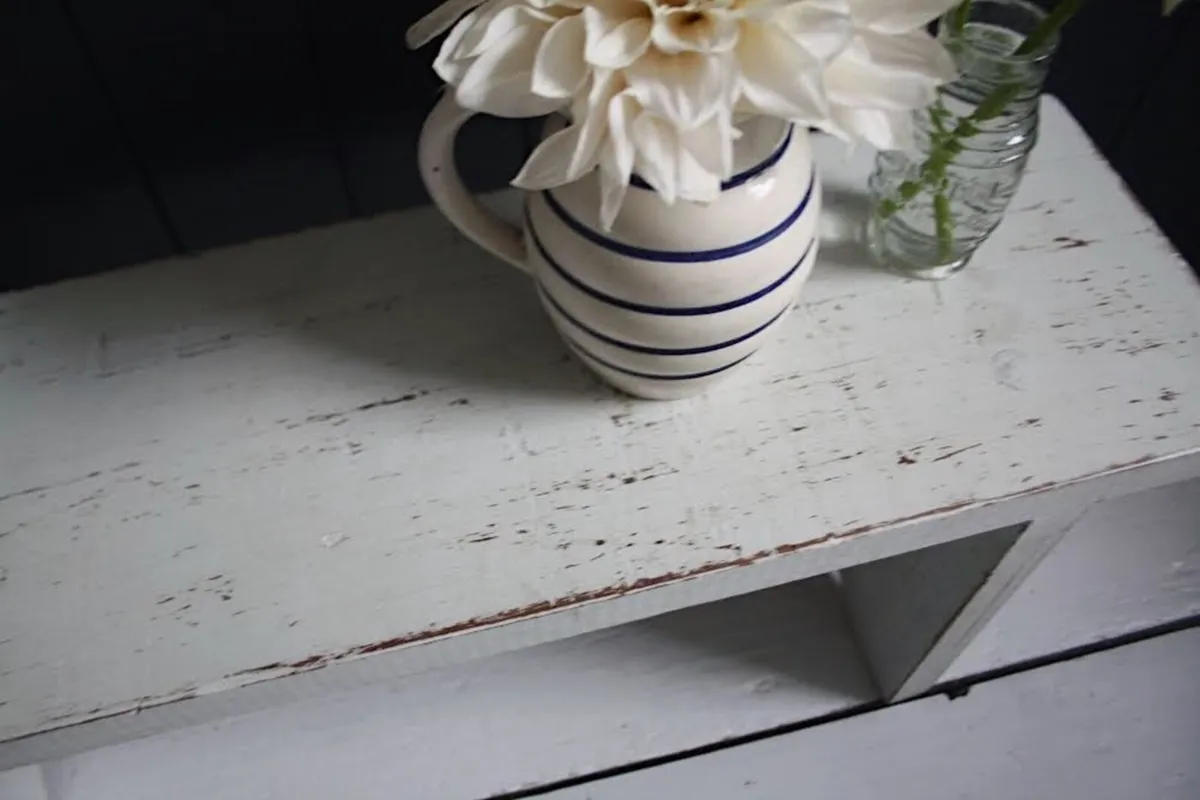 Rustic Wooden Stool - Image 2