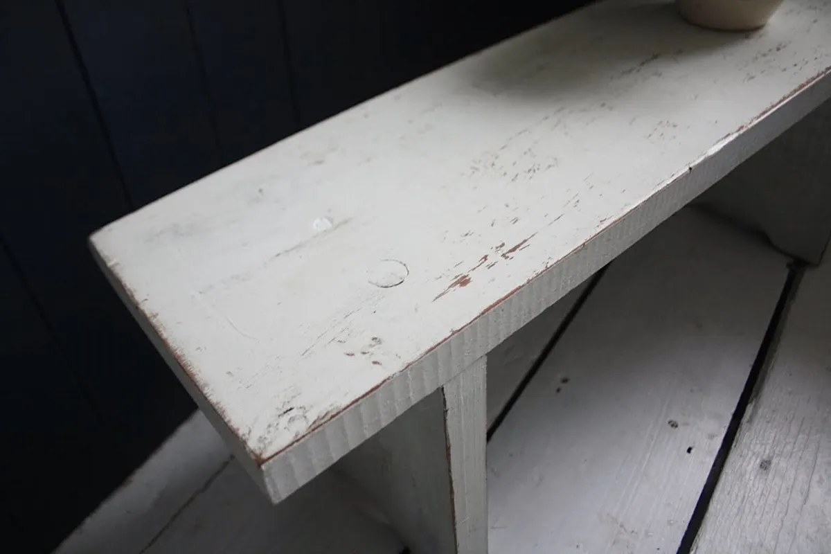 Rustic Wooden Stool - Image 4