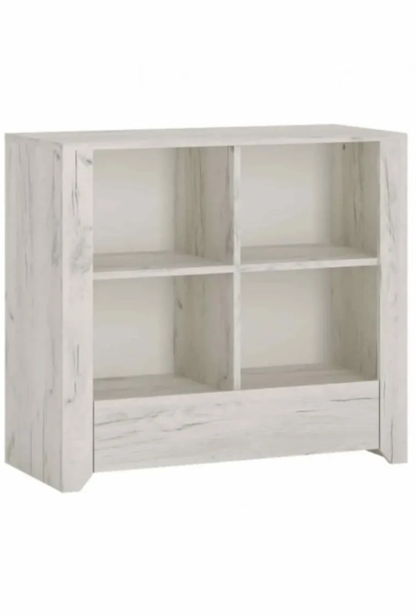 A single-drawer bookcase with imitation wood, - Image 1