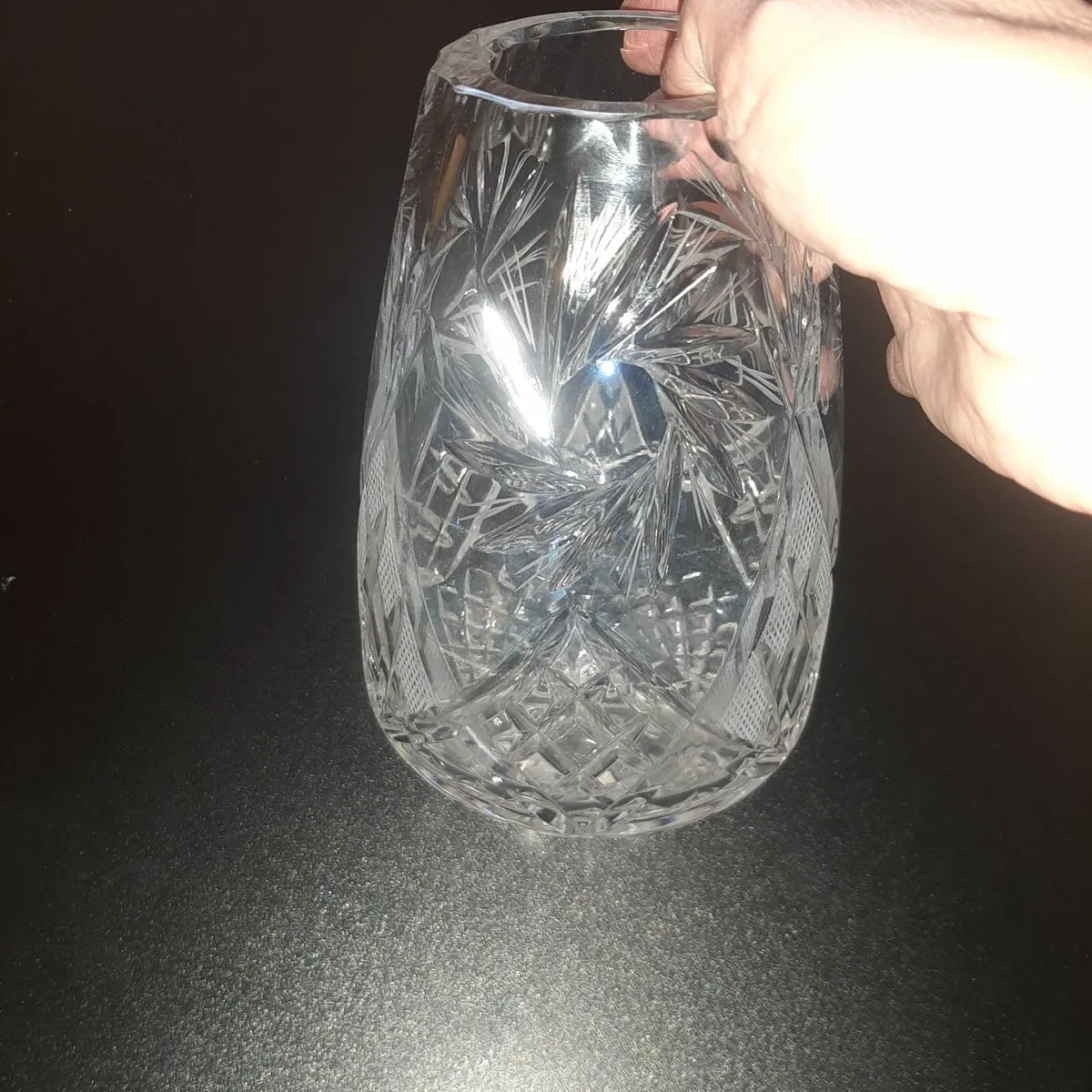 Belarusian cut glass vase 25+ yrs old - Image 4