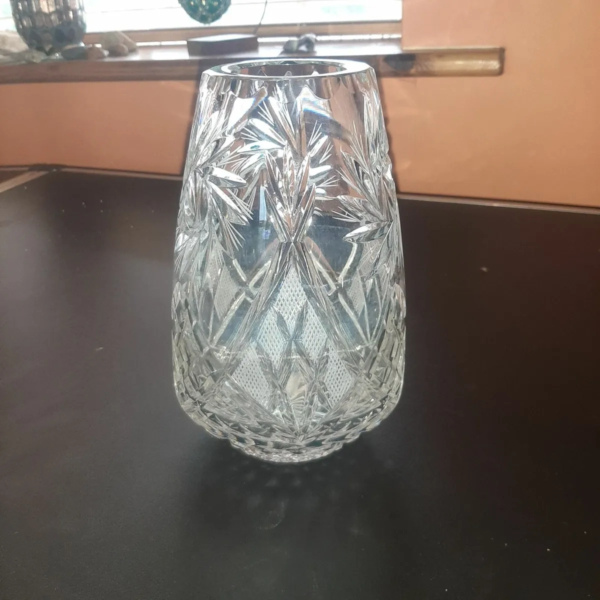 Belarusian cut glass vase 25+ yrs old - Image 1