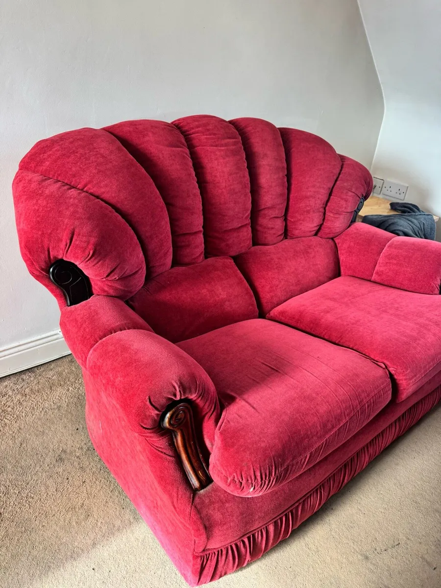 2 seater sofa and two armchairs - Image 3