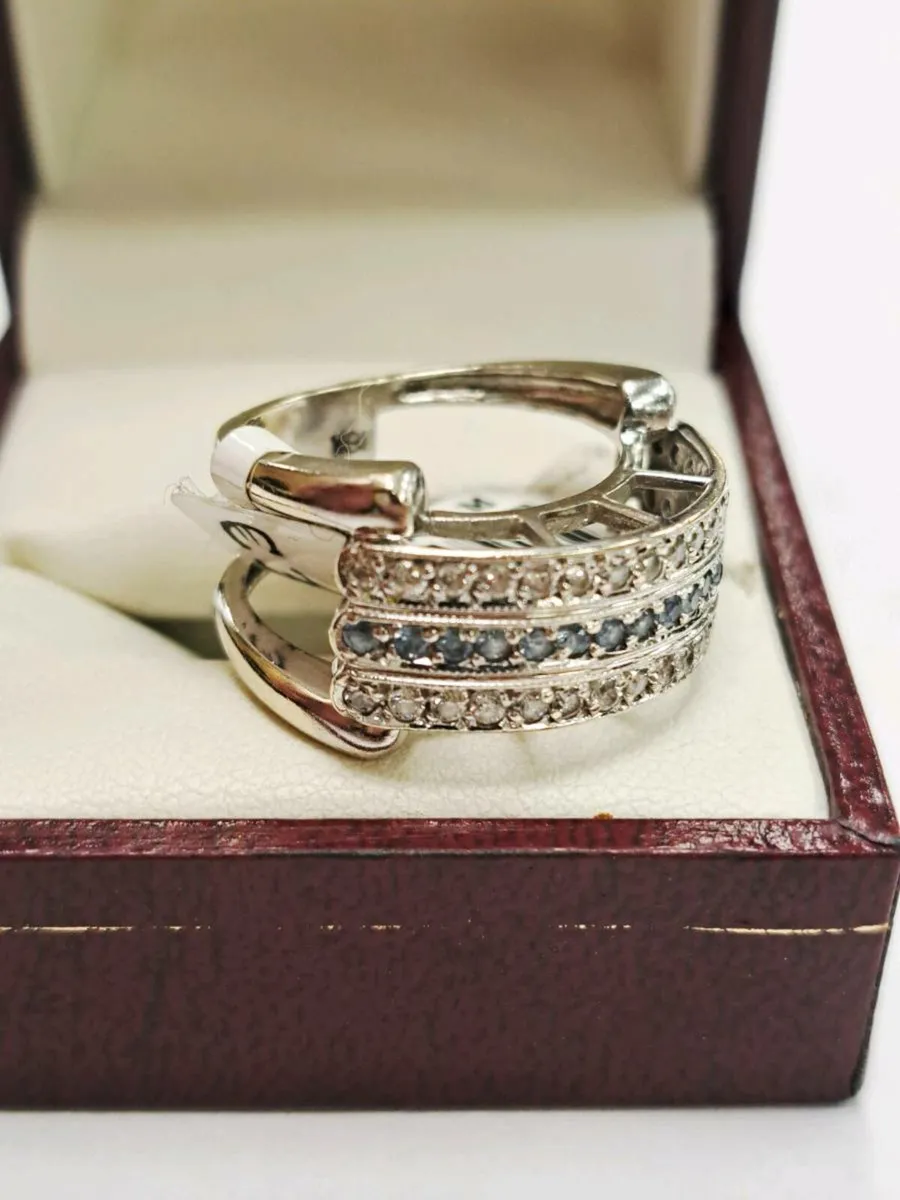 18K White Gold, Cizat Aquamarine 18CT - Image 3