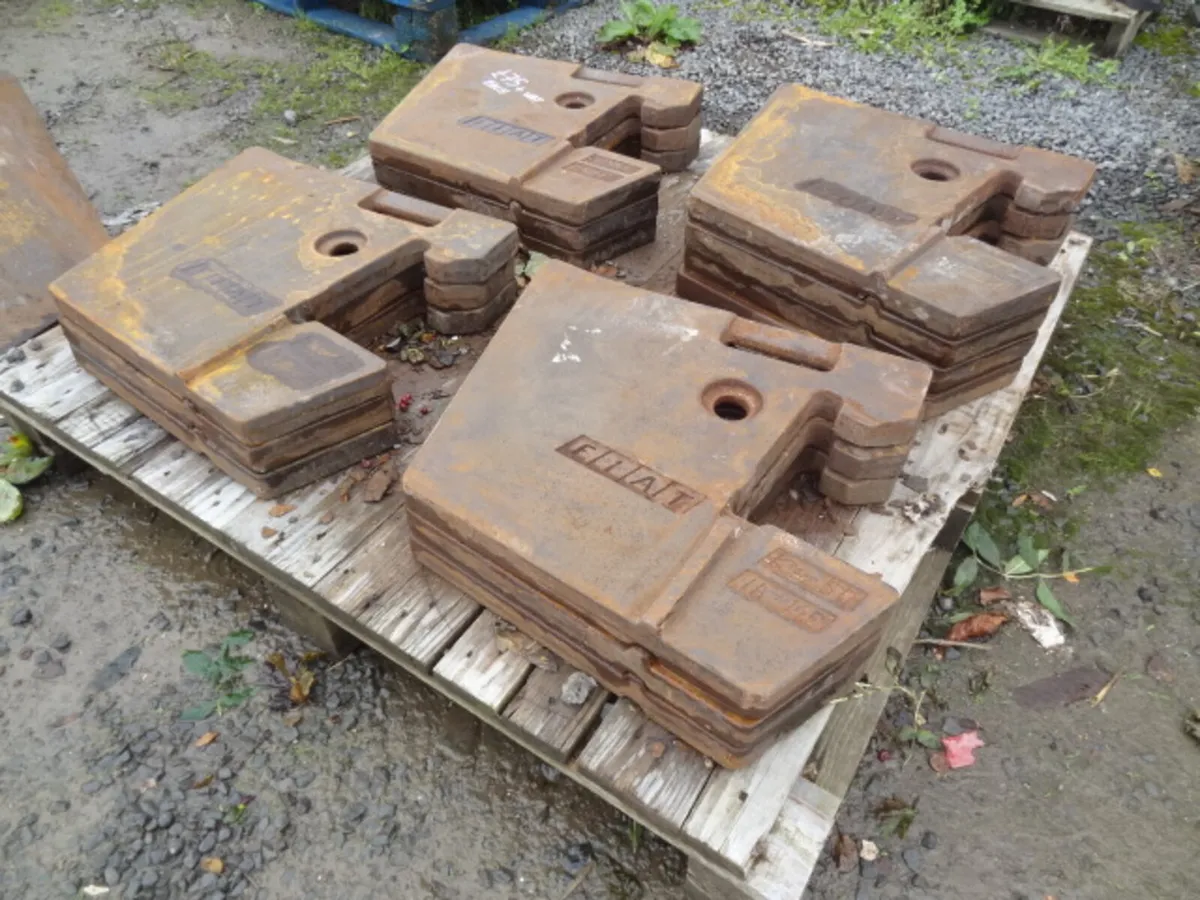 Fiat 50kg tractor Weight slices - Image 4