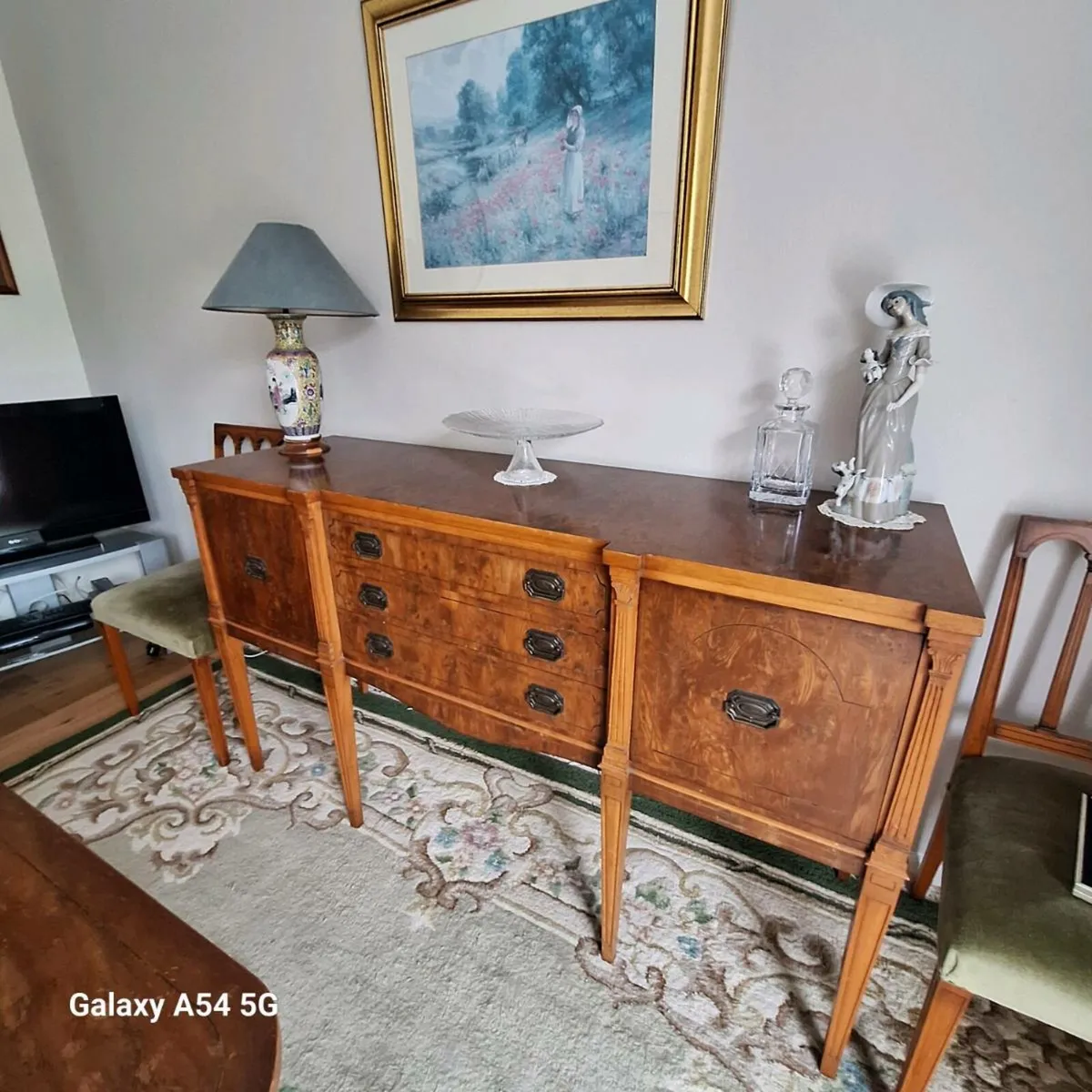 Dining table chairs and sideboard - Image 3