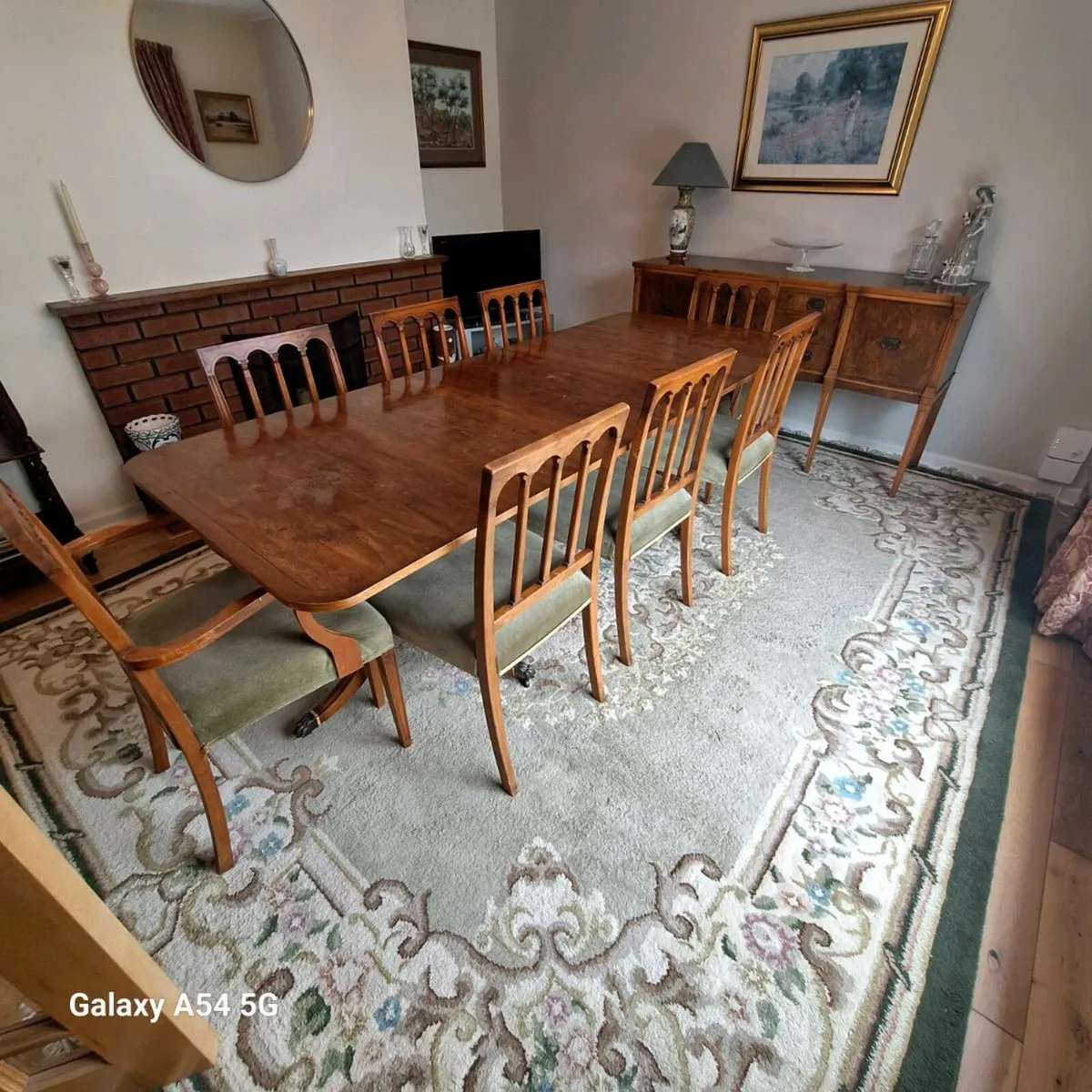 Dining table chairs and sideboard - Image 2