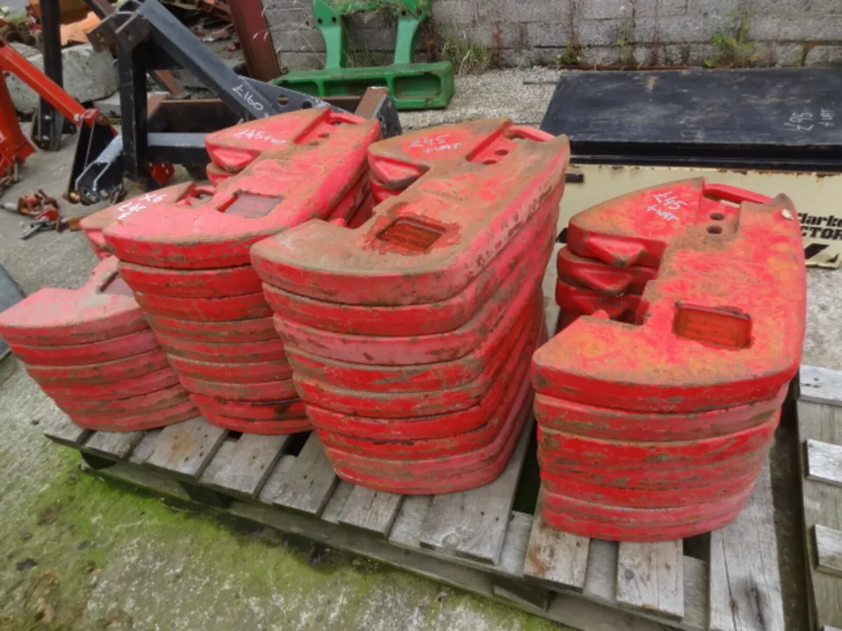McCormick red 45KG Tractor Weights - Image 1