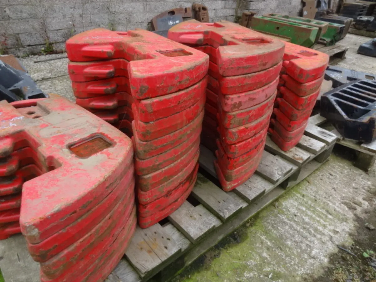 McCormick red 45KG Tractor Weights - Image 2