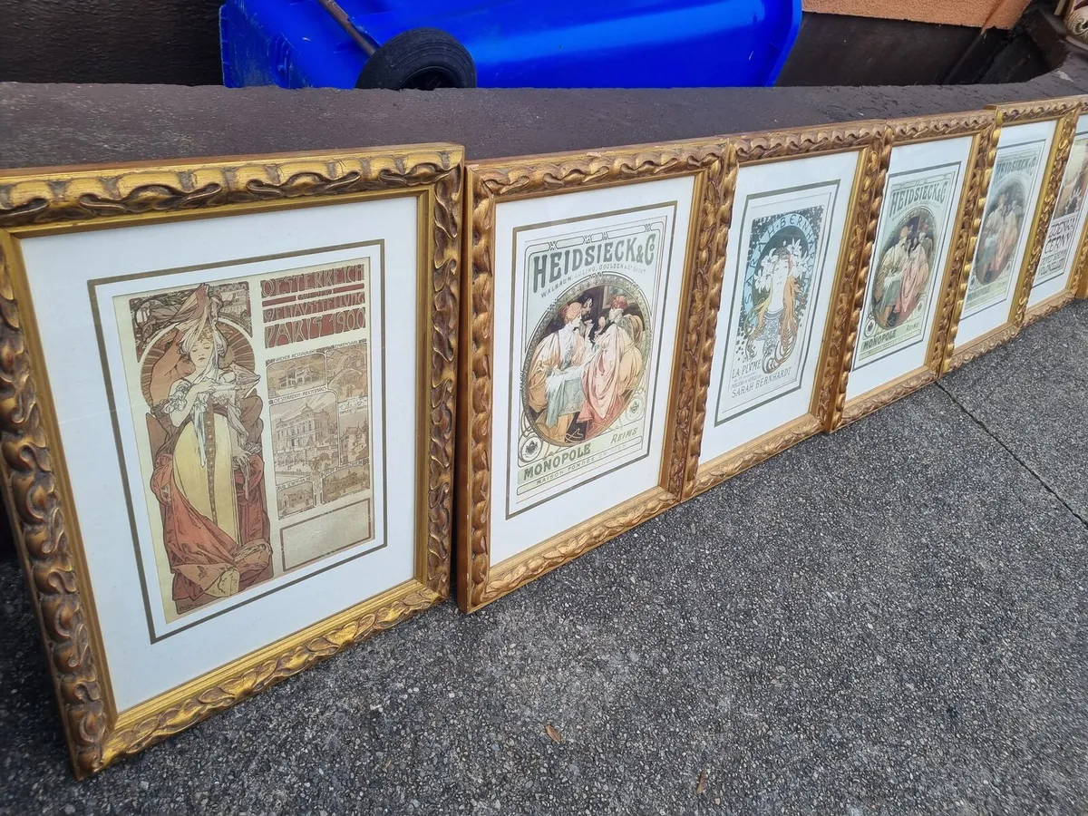 Nice set of french art nouveau posters - Image 4