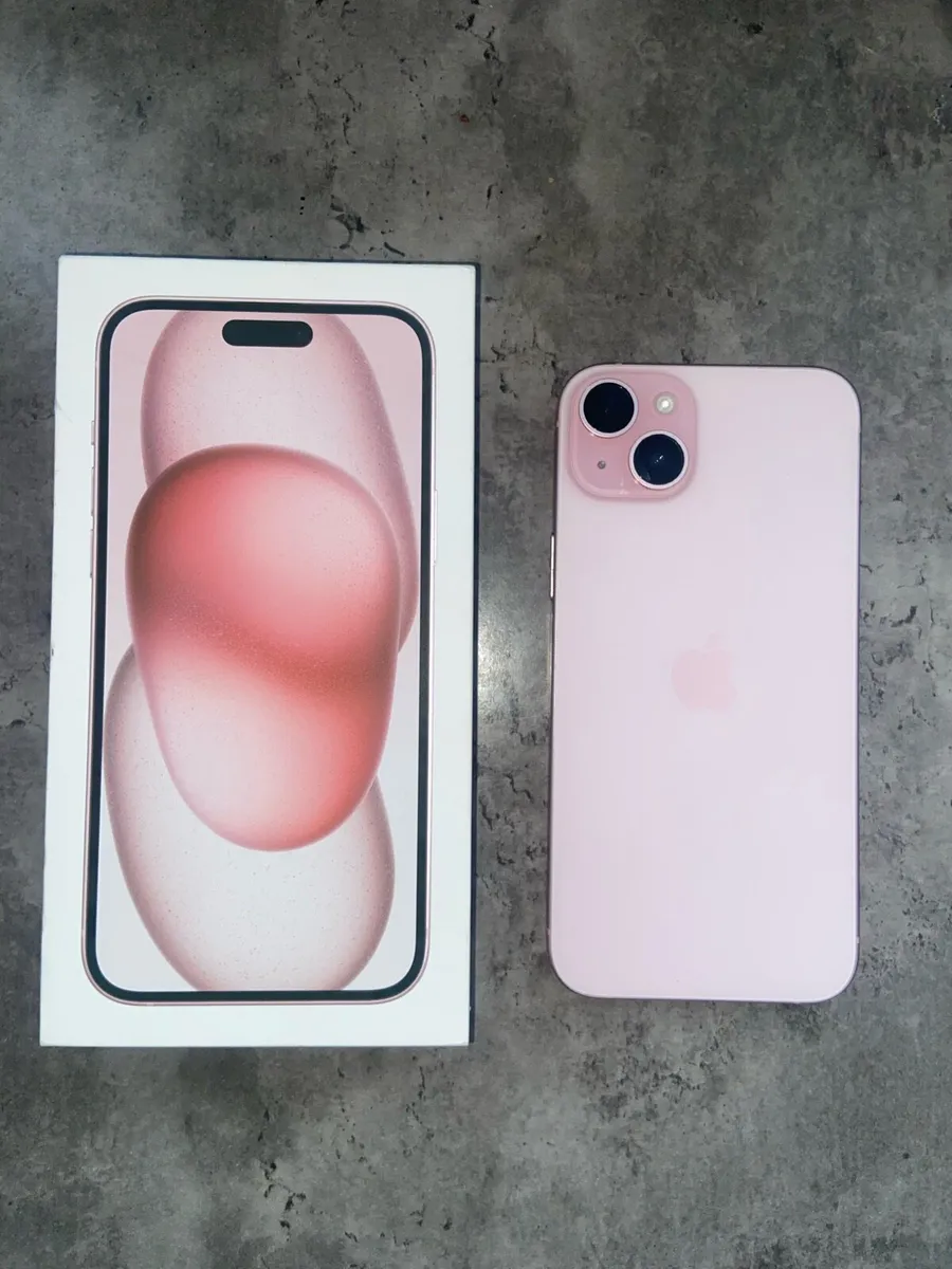 Pink Apple iPhone 15 plus 128gb - Image 1