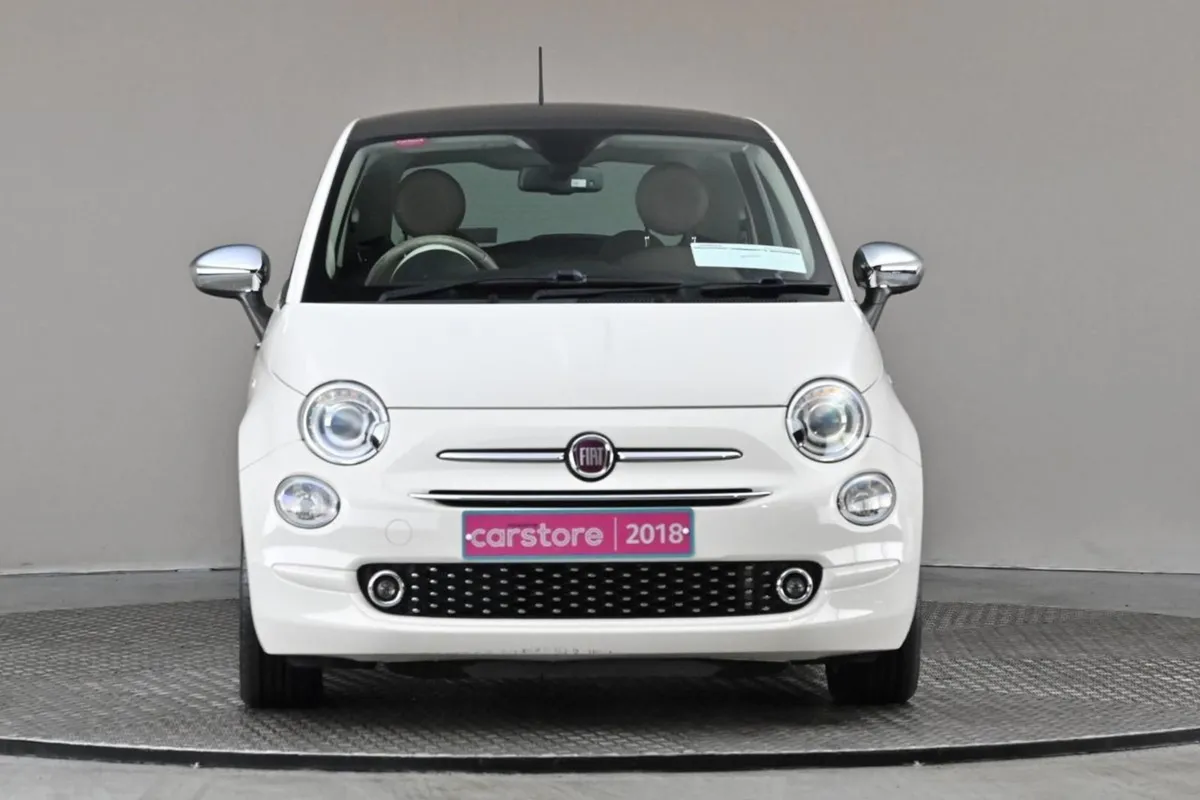 Fiat 500 1.2 Auto  brown Leather glass Roof - Image 2