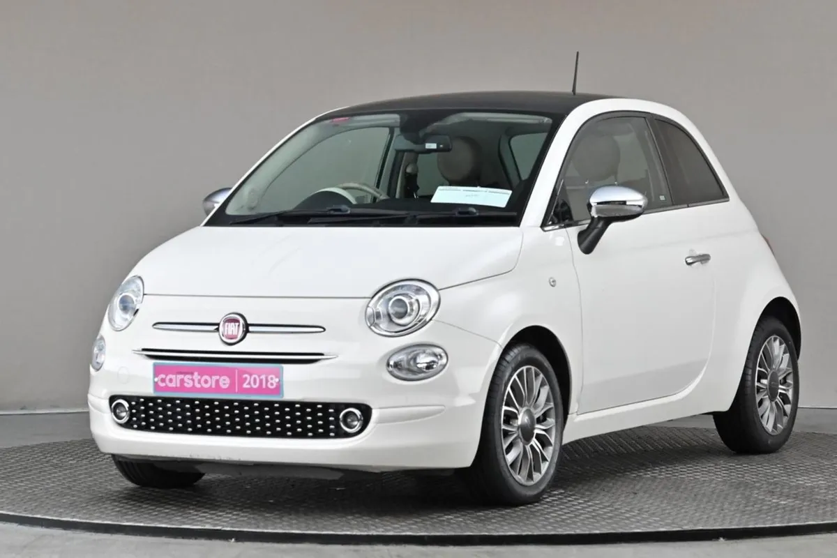 Fiat 500 1.2 Auto  brown Leather glass Roof - Image 3